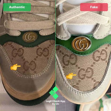 gucci gg rhyton sneakers real vs fake|How To Tell If Your Gucci Shoes Are Fake (2024) .